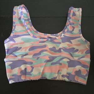 Dazl Performance Womens Sports Bra Size Small Cute Print